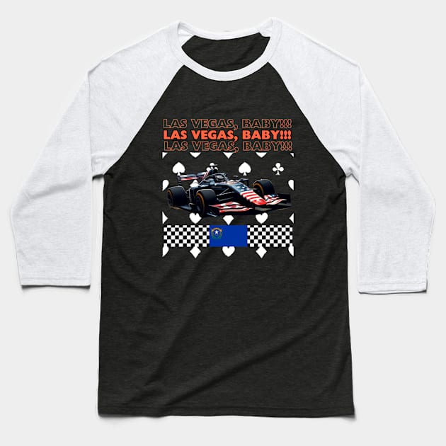 Las Vegas Grand Prix, Formula 1, Nevada, USA Baseball T-Shirt by Pattyld